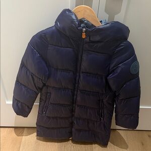 SAVE THE DUCK Dark Blue Kids Puffer Coat